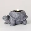 Gray Resin Tortoise Outdoor Fountain