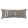Gray Southwestern Geo Lumbar Pillow