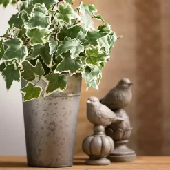 Gray Stone Bird Finial Figurines, Set of 2