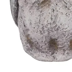 Gray Stone Owl Statue