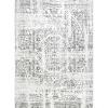 Gray Vintage Distressed Area Rug, 8x12