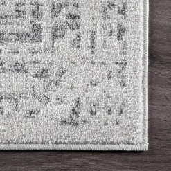 Gray Vintage Distressed Area Rug, 8x12