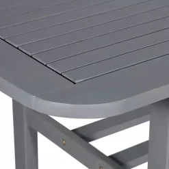 Gray Wash Extendable Outdoor Dining Table