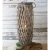 Gray Willow Oval Lantern, 28 in.