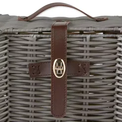 Gray Woven Bone Shaped Basket, 21 in.