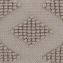Gray Woven Diamonds Lumbar Pillow