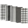 Gray Woven Dish Towels, Set of 5