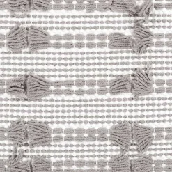 Gray Woven Frill Pillow