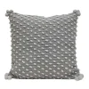 Gray Woven Knots Outdoor Pillow