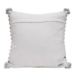 Gray Woven Knots Outdoor Pillow