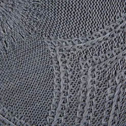 Gray Woven Round Placemats, Set of 6