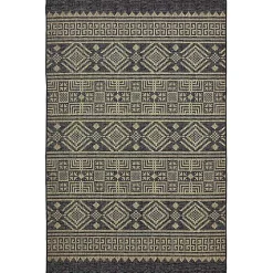 Greek Key Sun Shower Outdoor Area Rug, 7x9