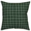Green & White Grid Indoor/Outdoor Pillow