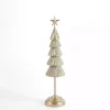 Green and Gold Tiered Christmas Tree, 19 in.