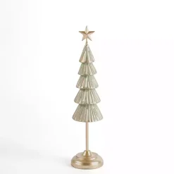 Green and Gold Tiered Christmas Tree, 19 in.