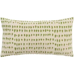 Green and Natural Animal Patterned Lumbar Pillow