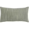 Green Asymmetrical Stripe Lumbar Pillow