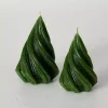 Green Christmas Tree Kitira Candles, Set of 2