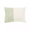 Green Dotted Colorblock Throw Pillow