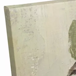 Green Easter Cross Canvas Art Print