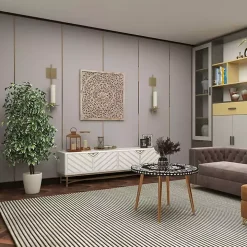 Green Ficus Potted Tree, 73 in.