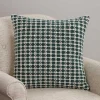 Green Hemlock Woven Pillow