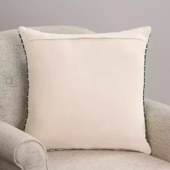 Green Hemlock Woven Pillow