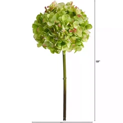 Green Hydrangea Bloom Stems, Set of 3
