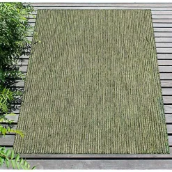 Green Intertwined Santal Outdoor Area Rug, 6x9
