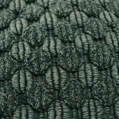 Green Looped Cotton Throw Pillow