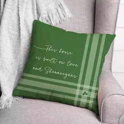 Green Love and Shenanigans Pillow