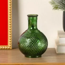 Green Mercury Glass Vase