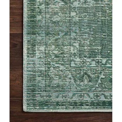 Green Mist Tribal Medallion Outdoor Rug, 5x7