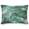 Green Palm Outdoor Accent Pillow