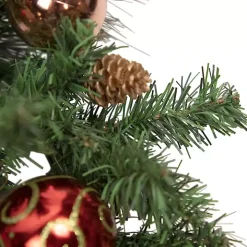 Green Pine with Ornaments Wreath