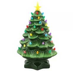 Green Pre-lit Nostalgic Christmas Tree, 14 in.
