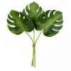 Green Split Philodendron Leaf Bundles, Set of 2