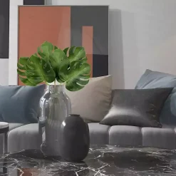 Green Split Philodendron Leaf Bundles, Set of 2