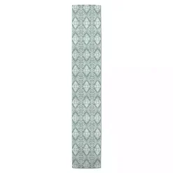 Green Symmetrical Vines Table Runner