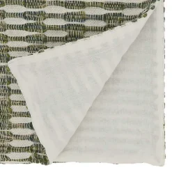Green Tea Woven Stripe Table Runner, 54 in.
