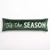 Green Tis the Season Christmas Pillow