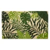 Green Tropical Fronds Doormat