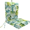 Green Tropics Outdoor Dining Chair Cushion