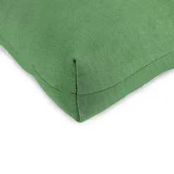 Green Tufted Outdoor Chair Cushions, Set of 2