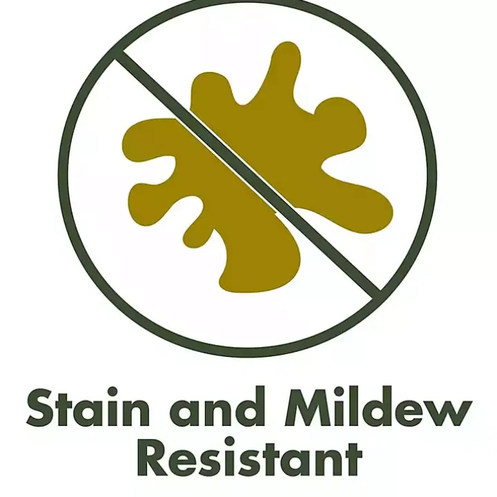 Green Tufted Outdoor Chair Cushions, Set of 2