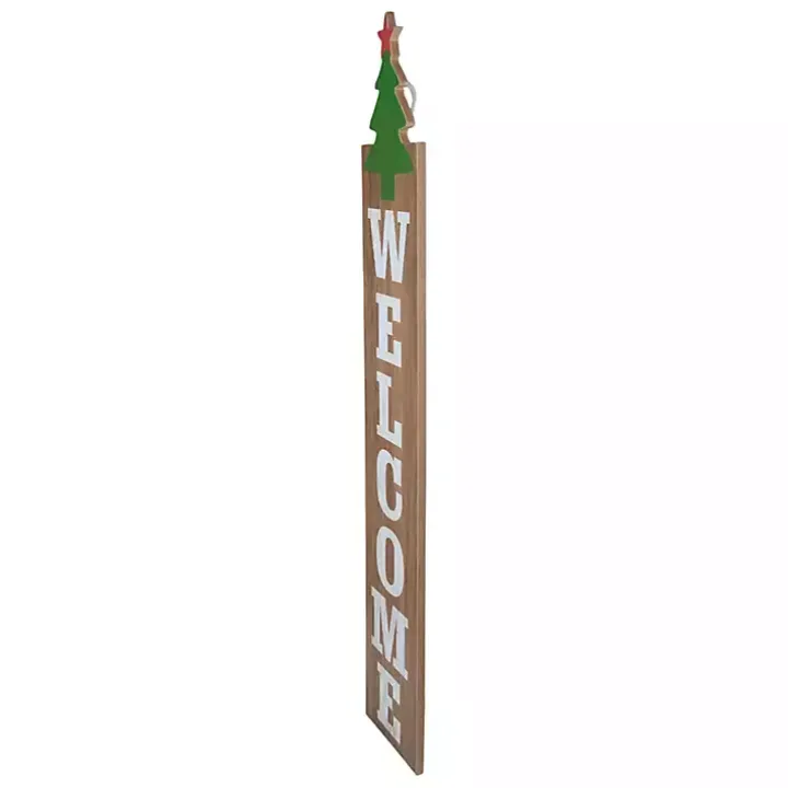 Green Welcome Christmas Tree Wall Decoration