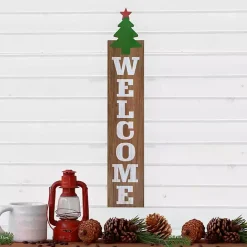 Green Welcome Christmas Tree Wall Decoration