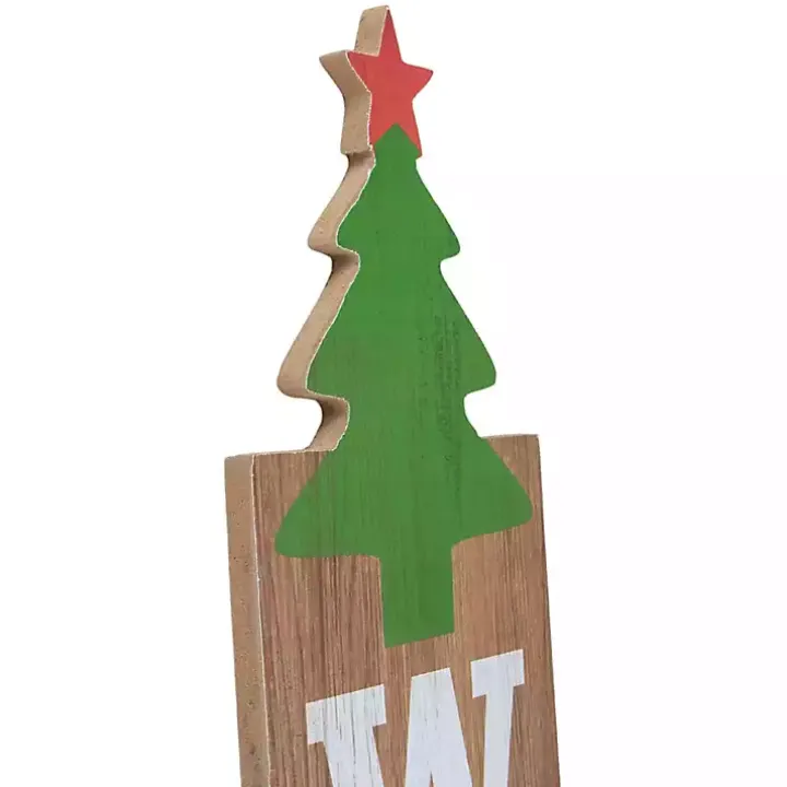 Green Welcome Christmas Tree Wall Decoration