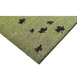 Green Welcome Leaves Doormat