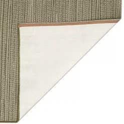 Green Woven Lines Indoor/Outdoor Accent Rug, 2x2